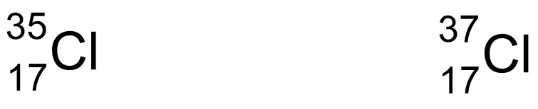  isotopes of chlorine
